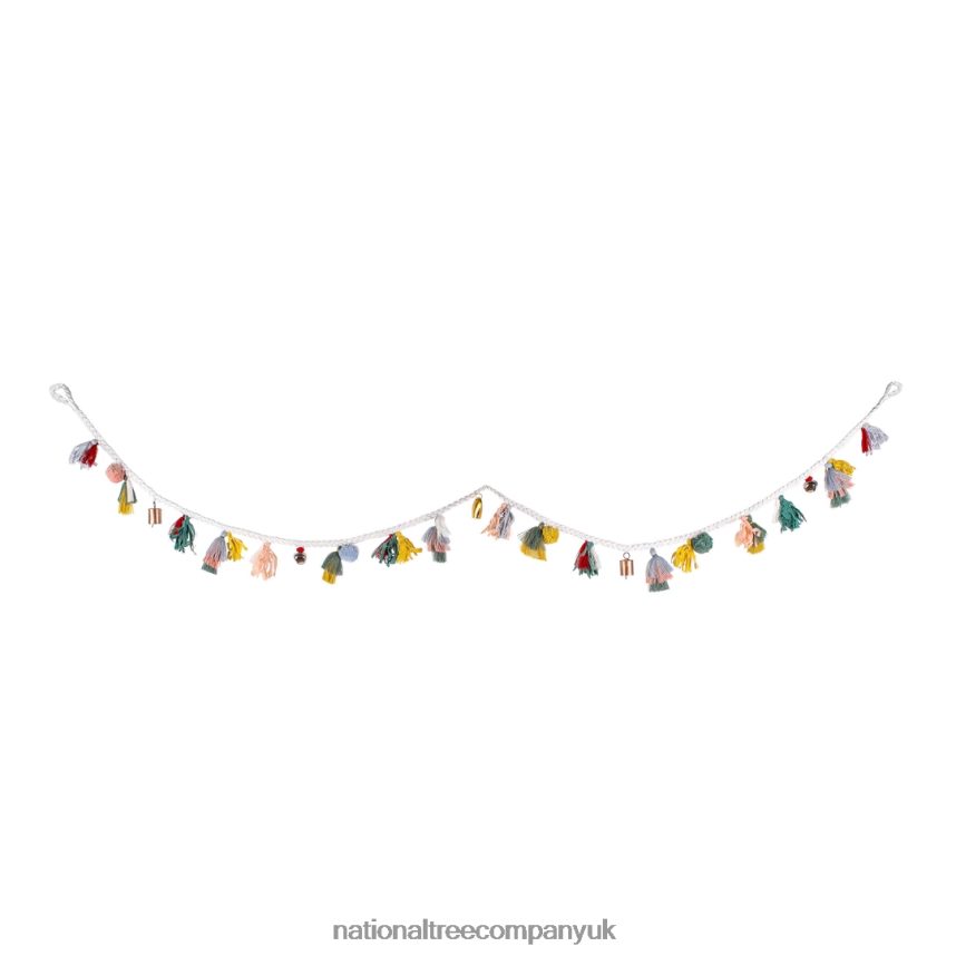 Greenery | National Tree Company 72\ HGTV Home Collection Multicolor Boho Garland F2L4F420